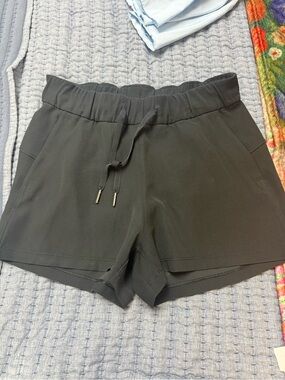 lululemon athletica Black Drawstring Waist Athletic Shorts